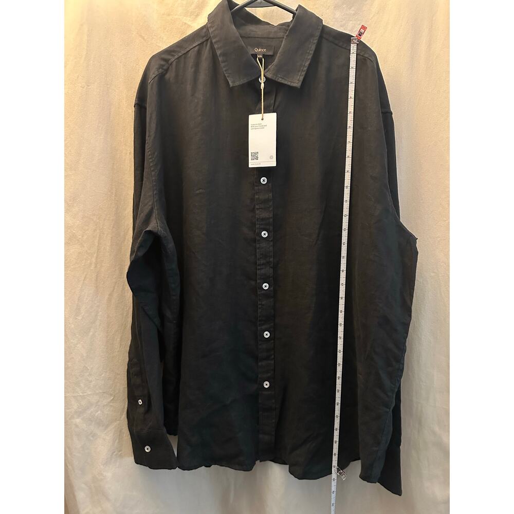 Quince 100% European Linen Relaxed Long Sleeve Shirt Mens XXL NWT - Picture 8 of 9